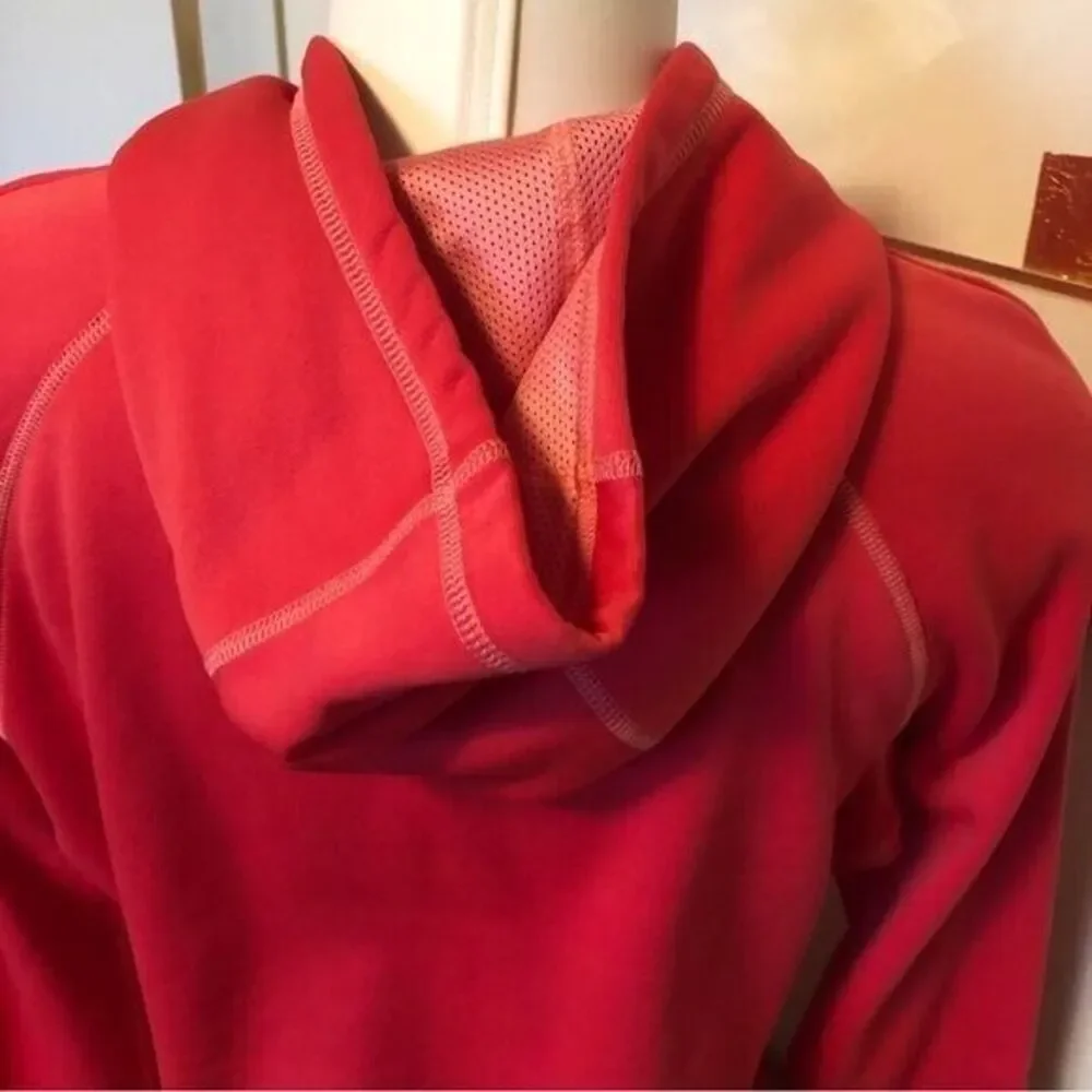 Nike Therma-Fit Womens's Large Salmon Bright Pink Hooded Long Sleeve Pullover‎